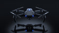 AERION E88 matte black drone hovering in studio