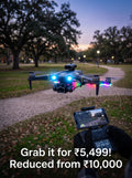 AERION M3 Ultra drone hovering in a park