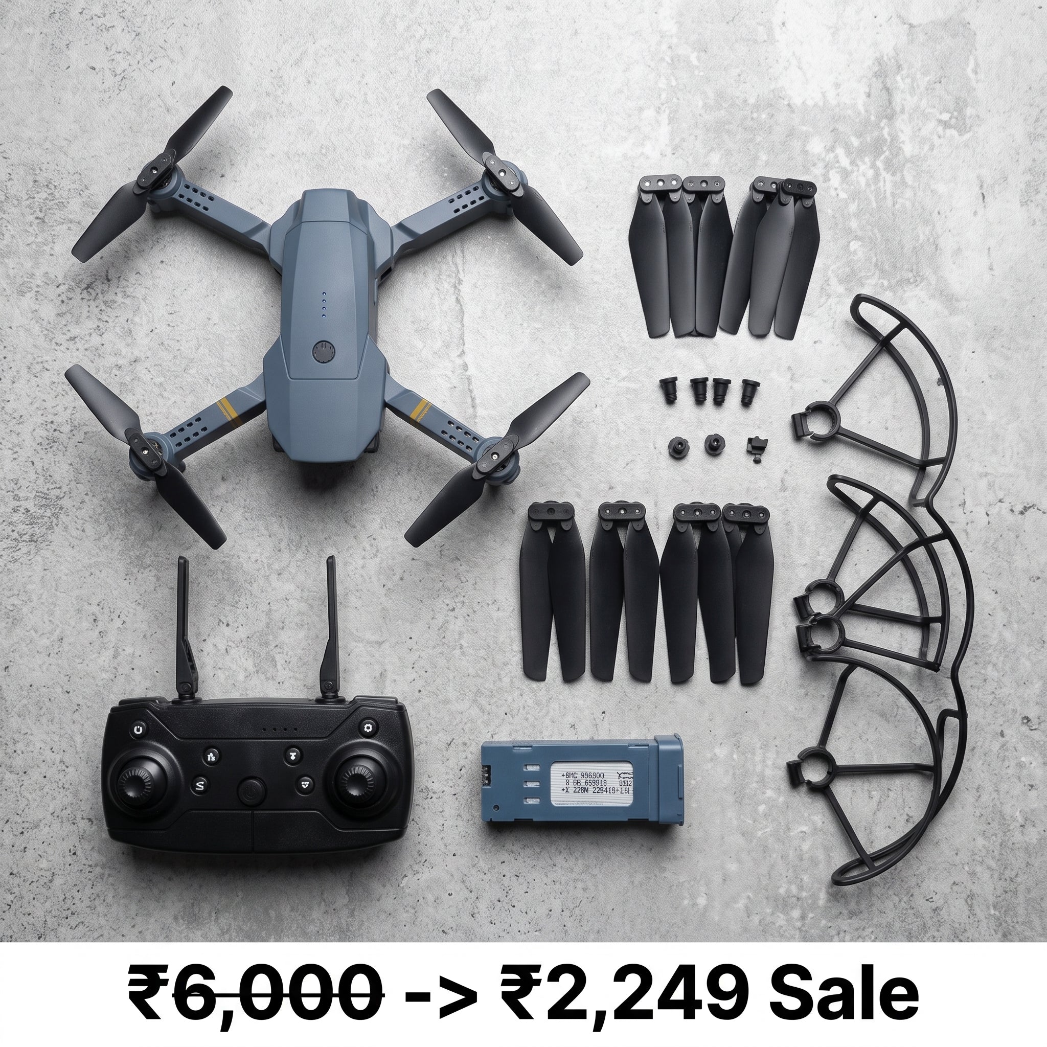 AERION 998 Pro drone with remote and battery pack