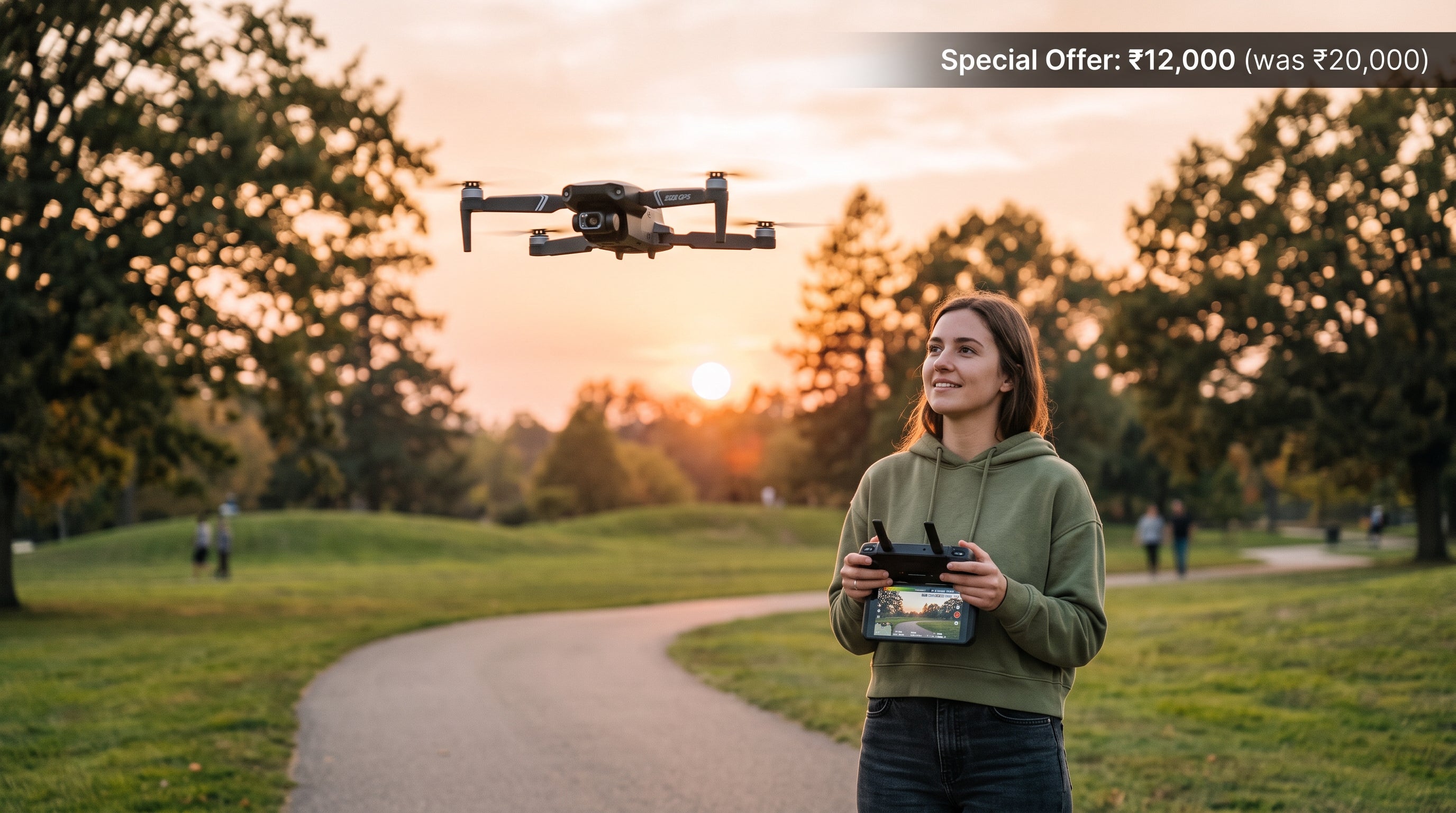 AERION S28 GPS drone used outdoors