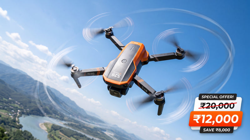 AERION S28 drone performing a 360 flip