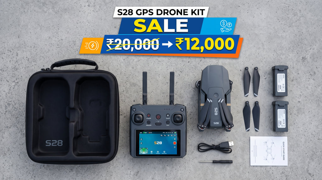 AERION S28 GPS drone kit and accessories